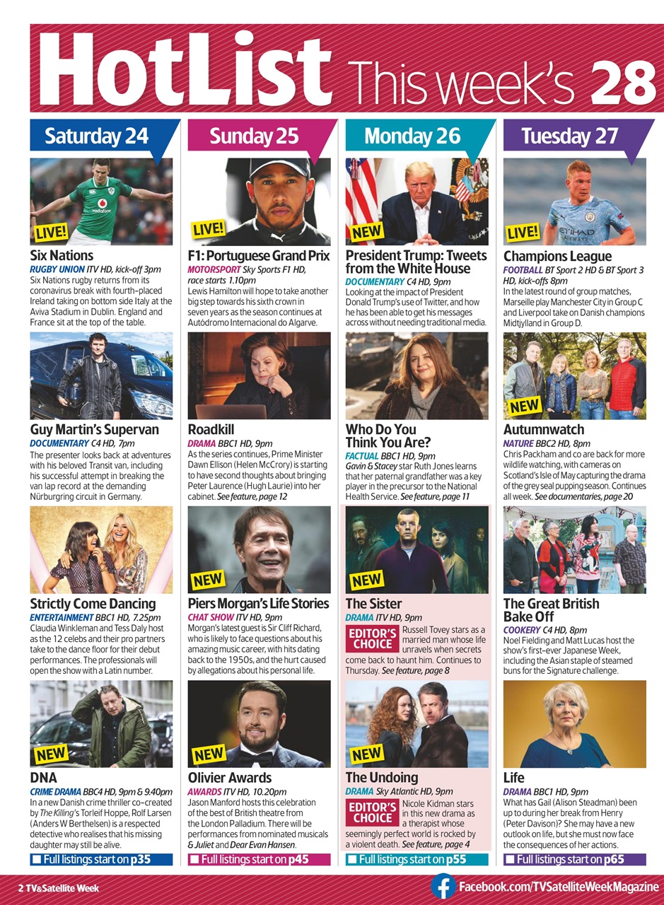 TV & Satellite Week Preview Pages
