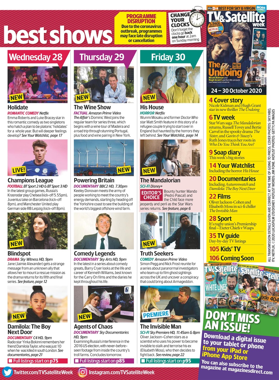 TV & Satellite Week Preview Pages