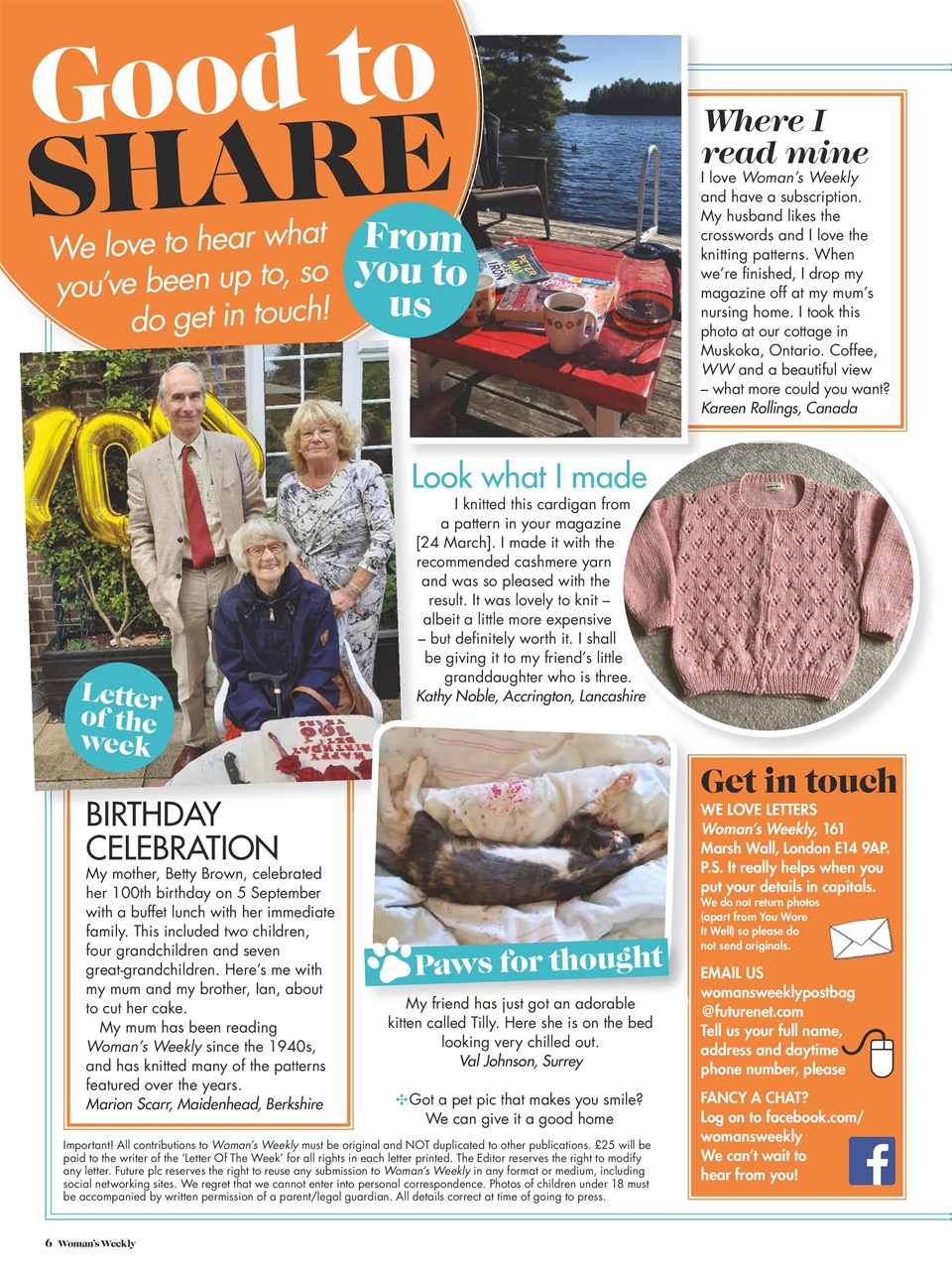 Woman's Weekly Preview Pages