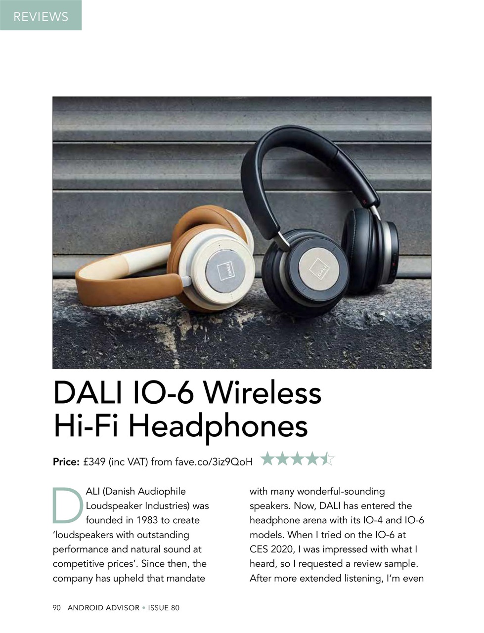 Android Advisor Preview Pages