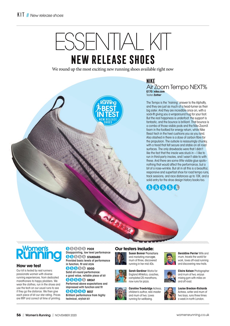 Women’s Running Preview Pages