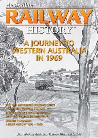 Australian Railway History issue November 2020
