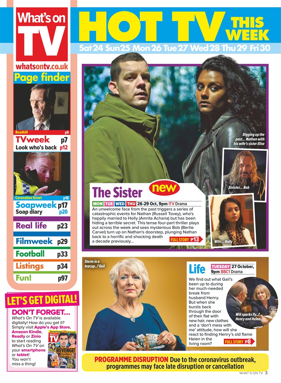 What's on TV Preview Pages