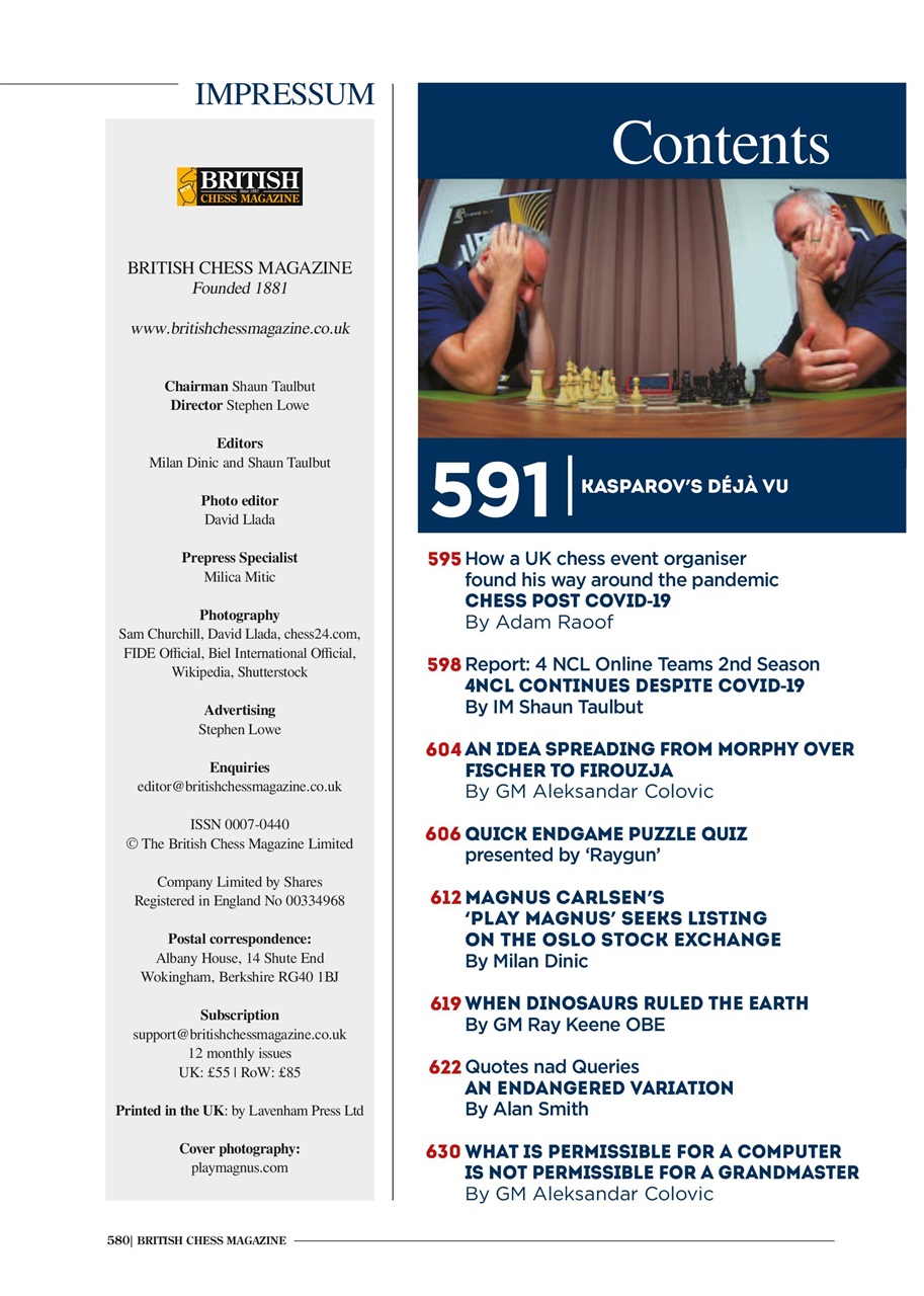 British Chess Magazine Preview Pages