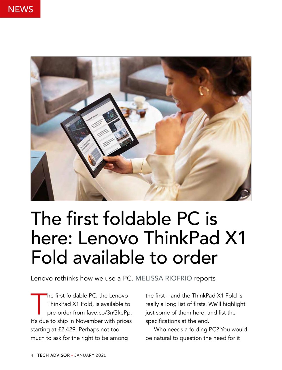 Tech Advisor Preview Pages