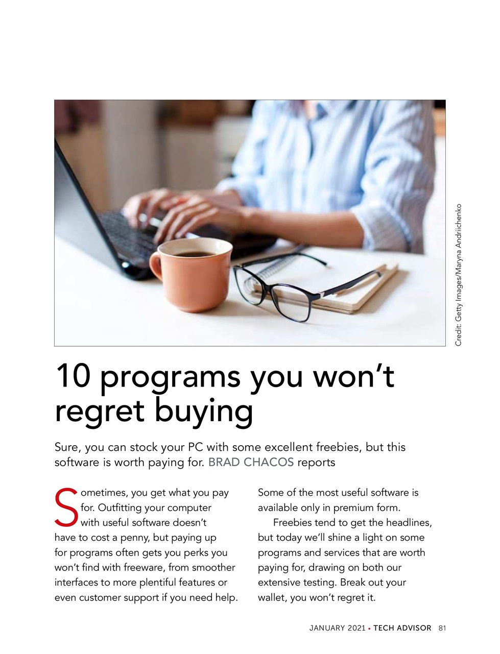 Tech Advisor Preview Pages