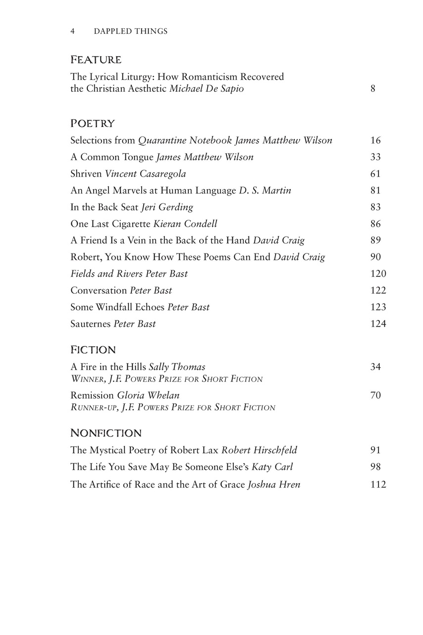 Dappled Things Preview Pages