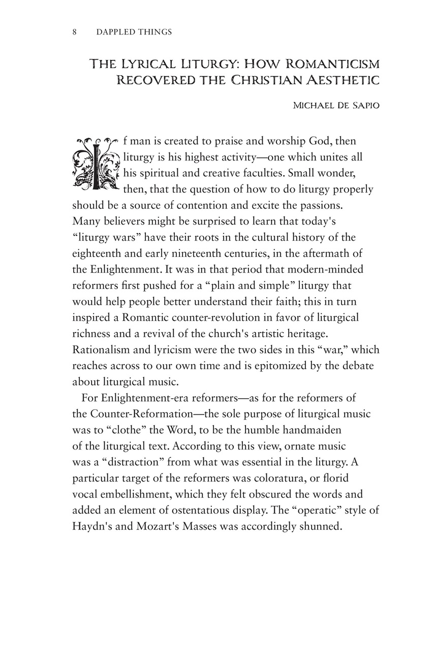 Dappled Things Preview Pages