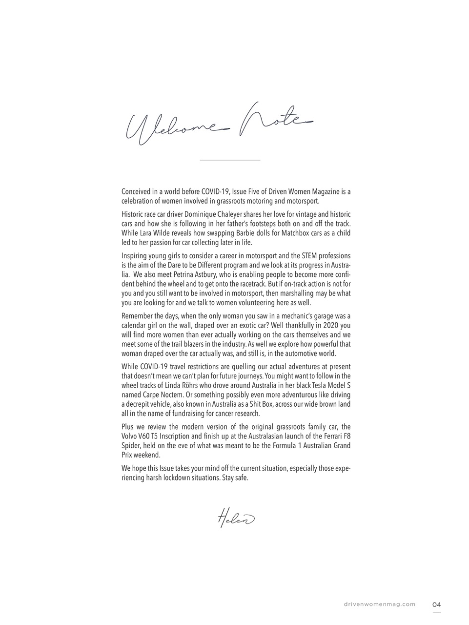 Driven Women Magazine Preview Pages