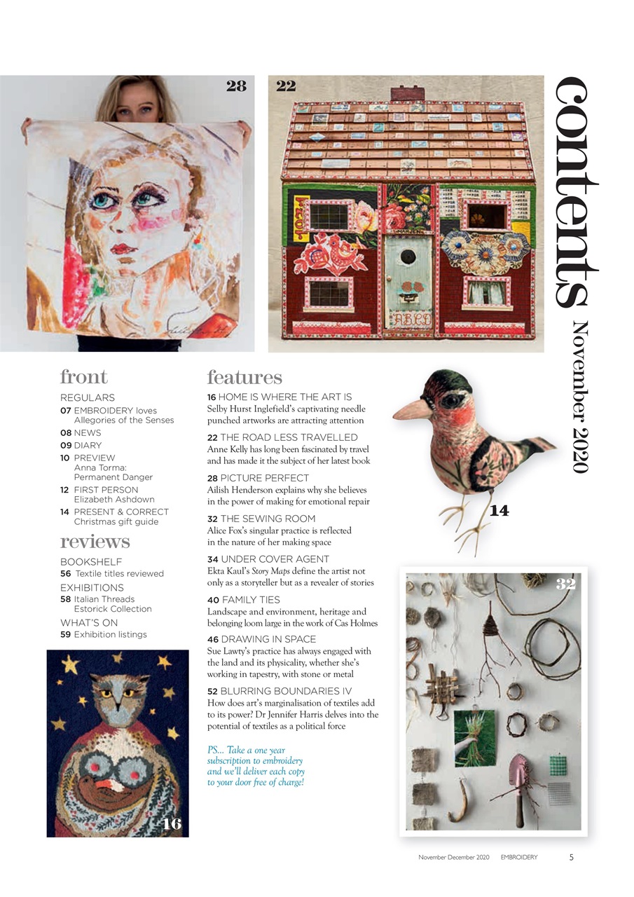 Embroidery Magazine Preview Pages