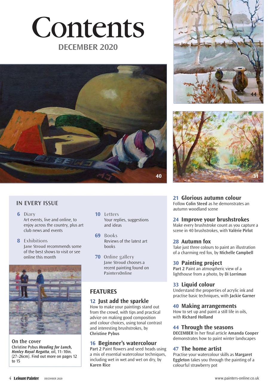 Leisure Painter & The Artist Preview Pages