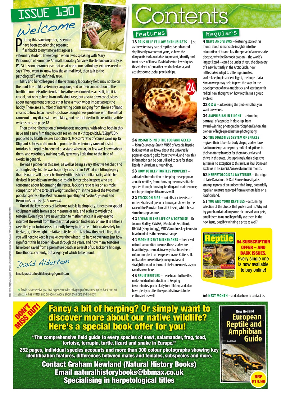 Practical Reptile Keeping Preview Pages