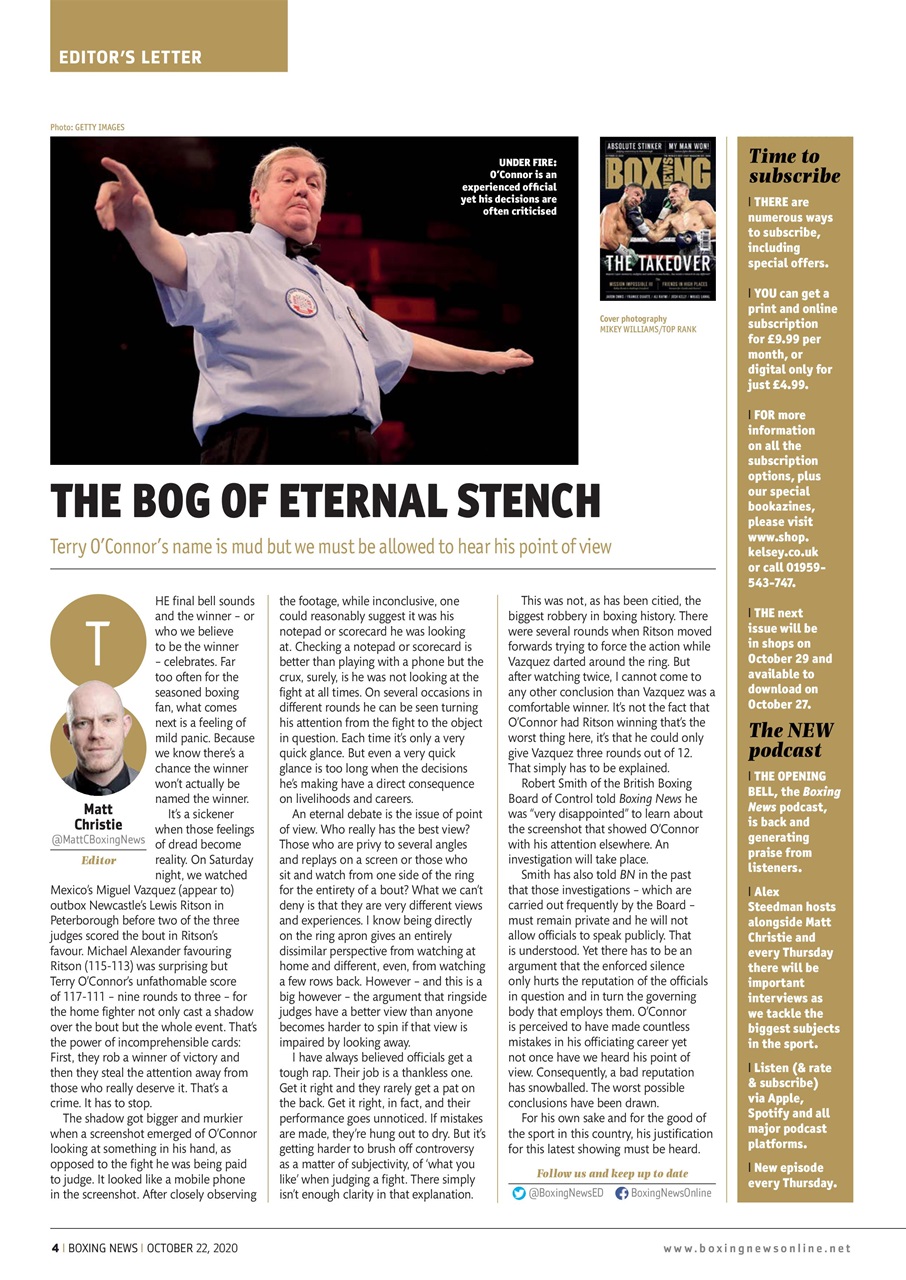 Boxing News Preview Pages