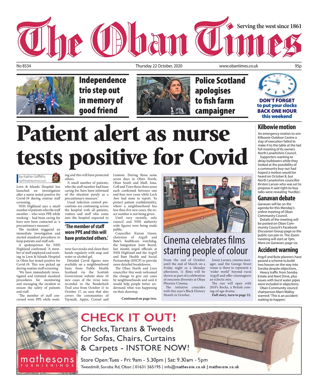 The Oban Times & Lochaber Times Preview Pages
