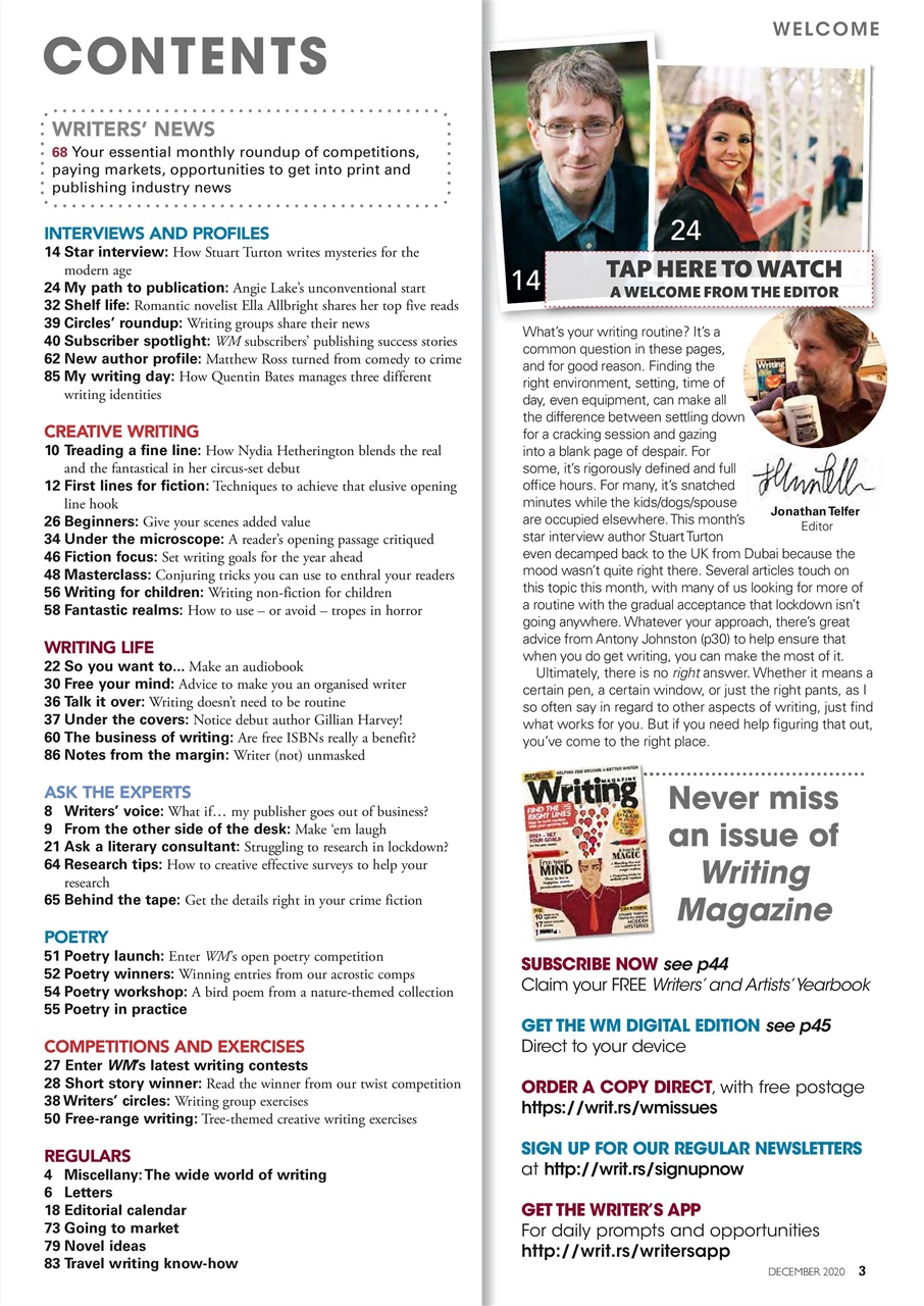 Writing Magazine Preview Pages