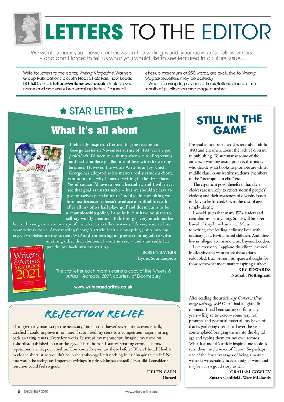 Writing Magazine Preview Pages