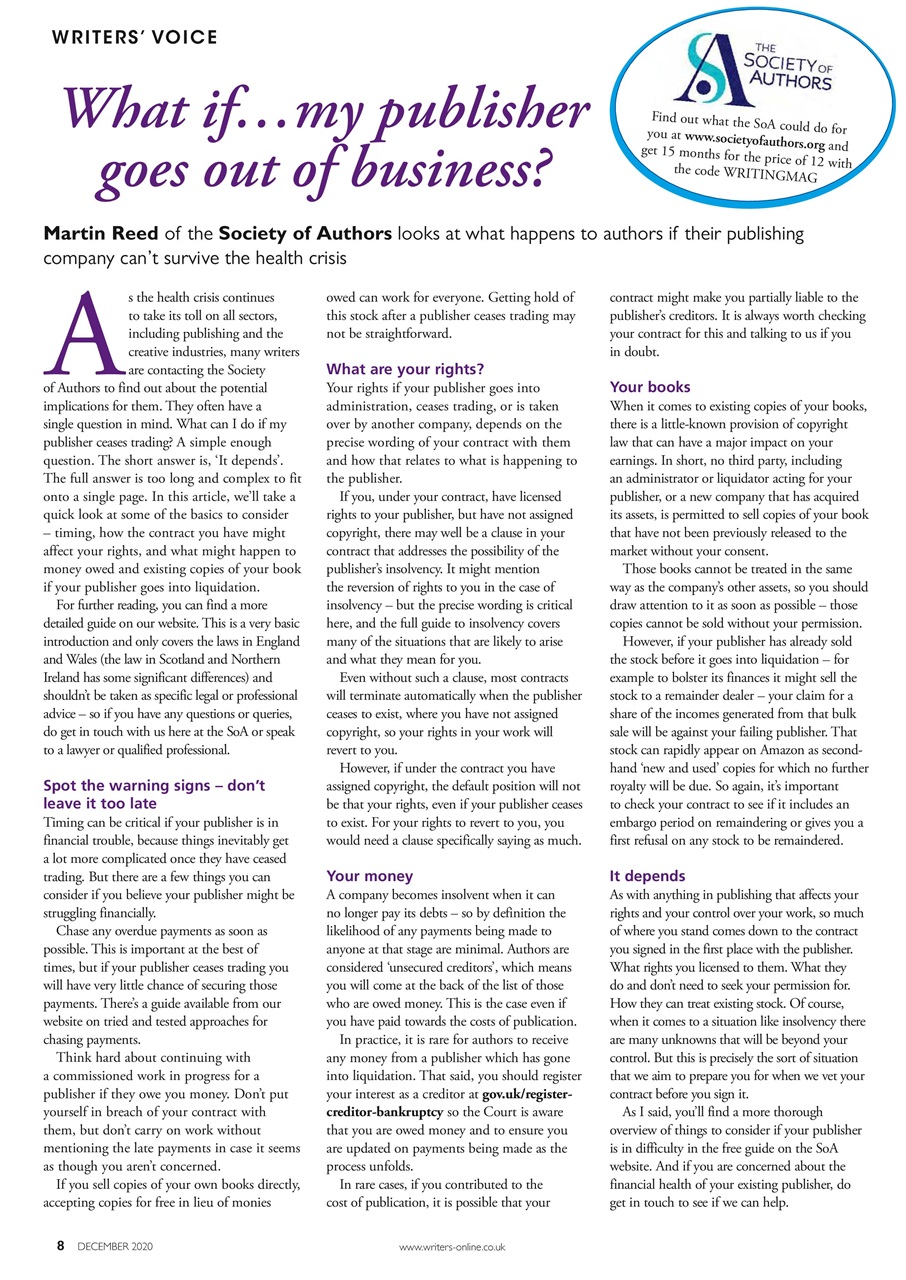 Writing Magazine Preview Pages