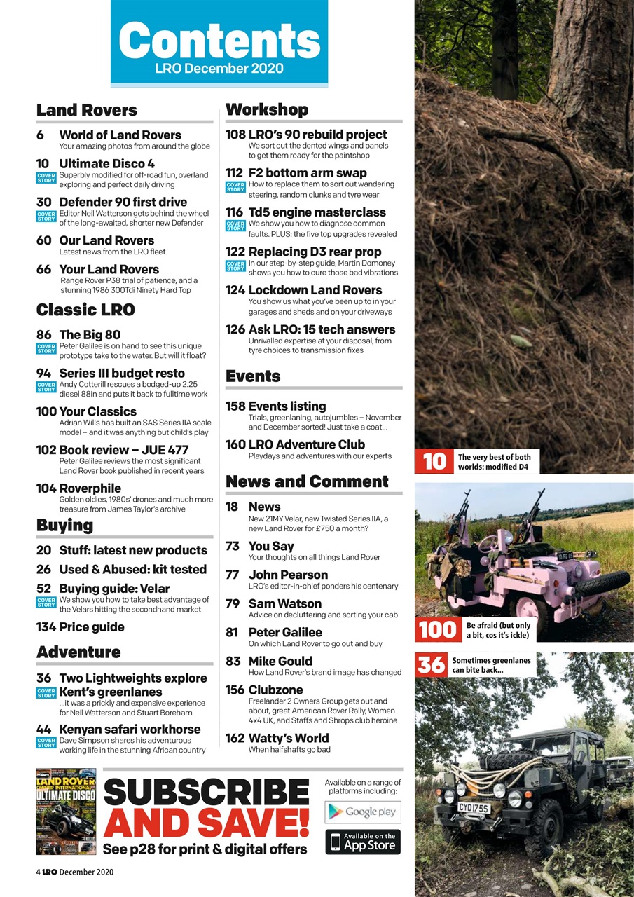 Land Rover Owner Preview Pages