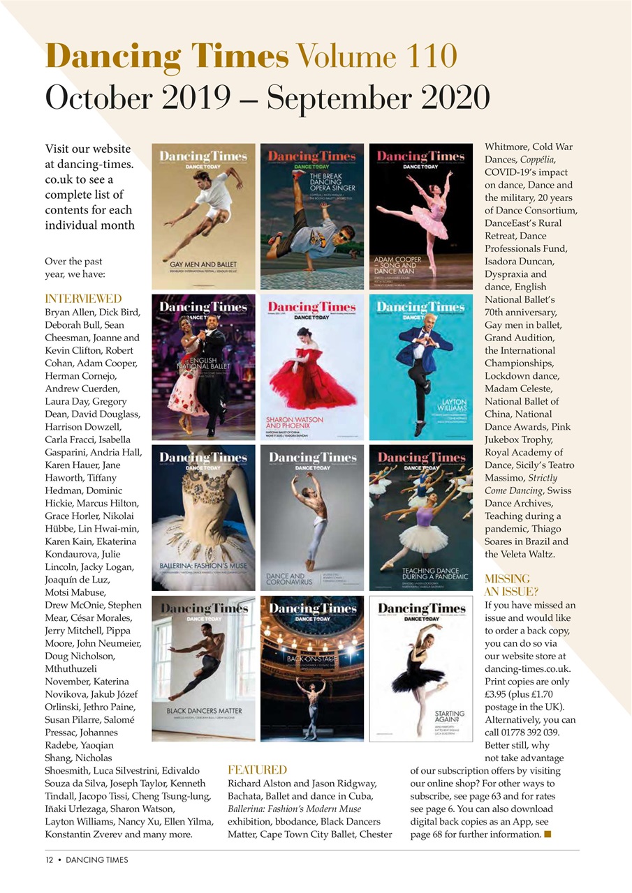 Dancing Times Preview Pages