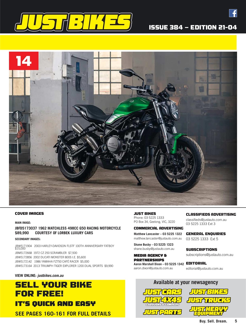 JUST BIKES Preview Pages