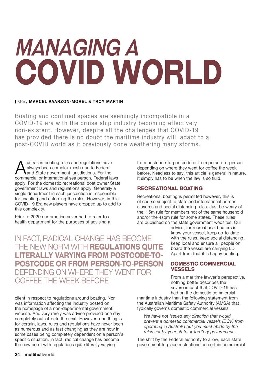 Multihull World Preview Pages