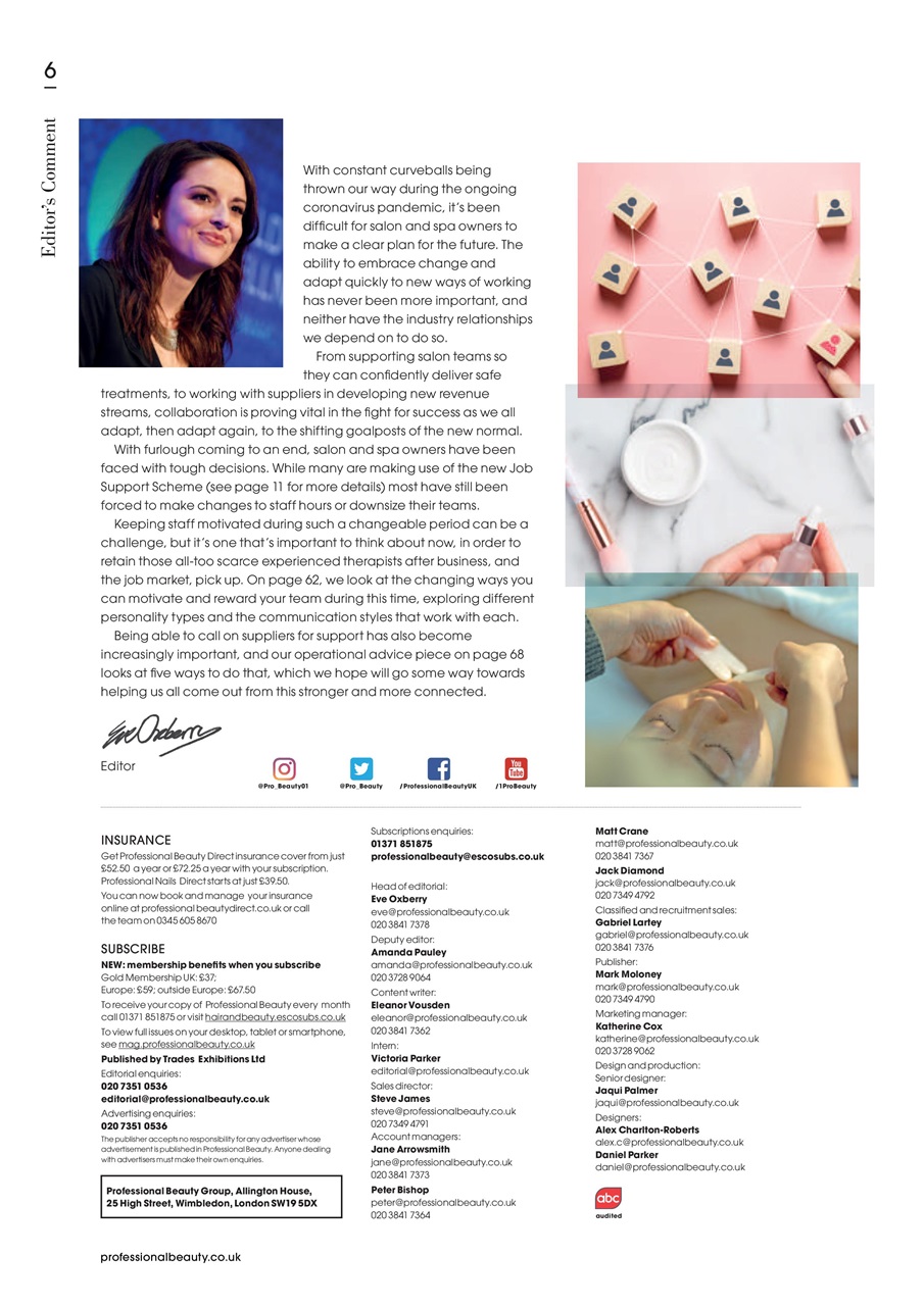 Professional Beauty Preview Pages