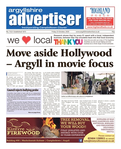 Argyllshire Advertiser issue 23/10/20