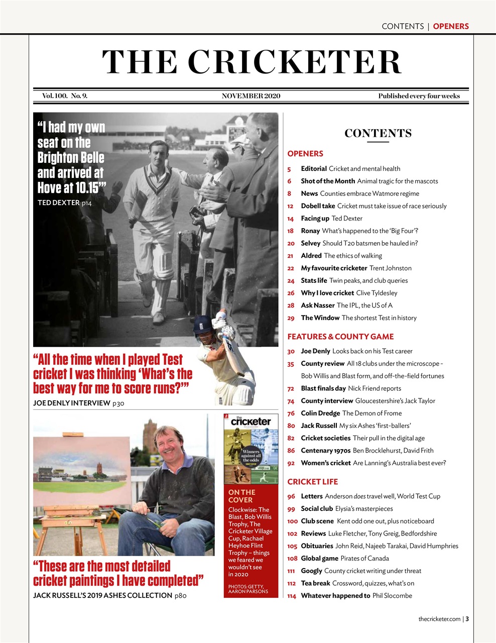 The Cricketer Magazine Preview Pages