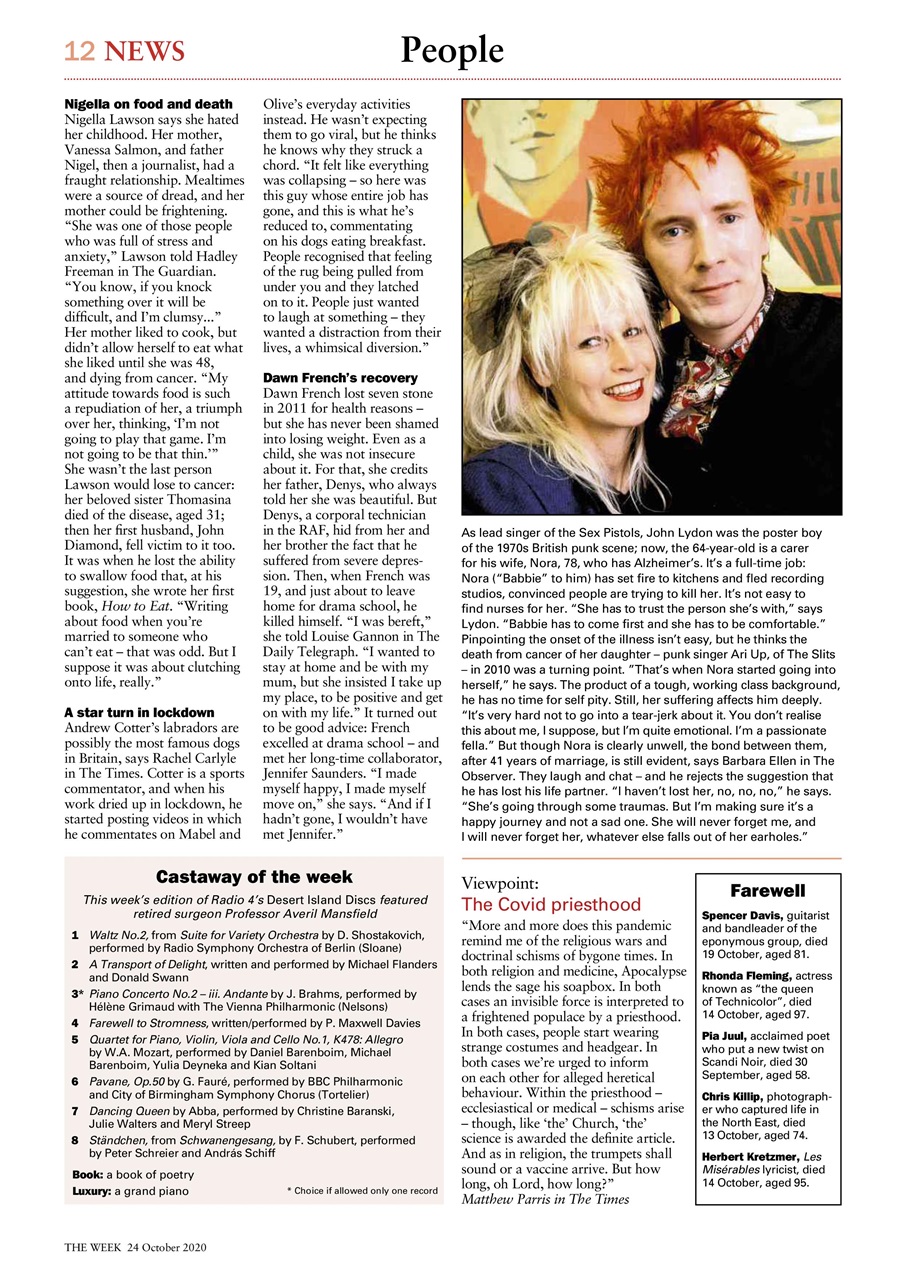 The Week Preview Pages