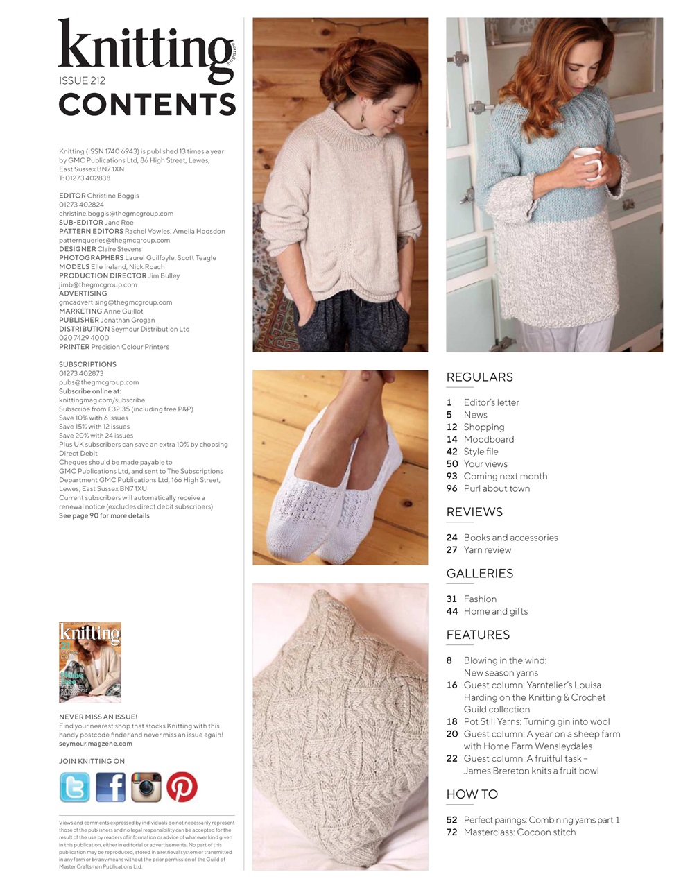 Knitting Preview Pages