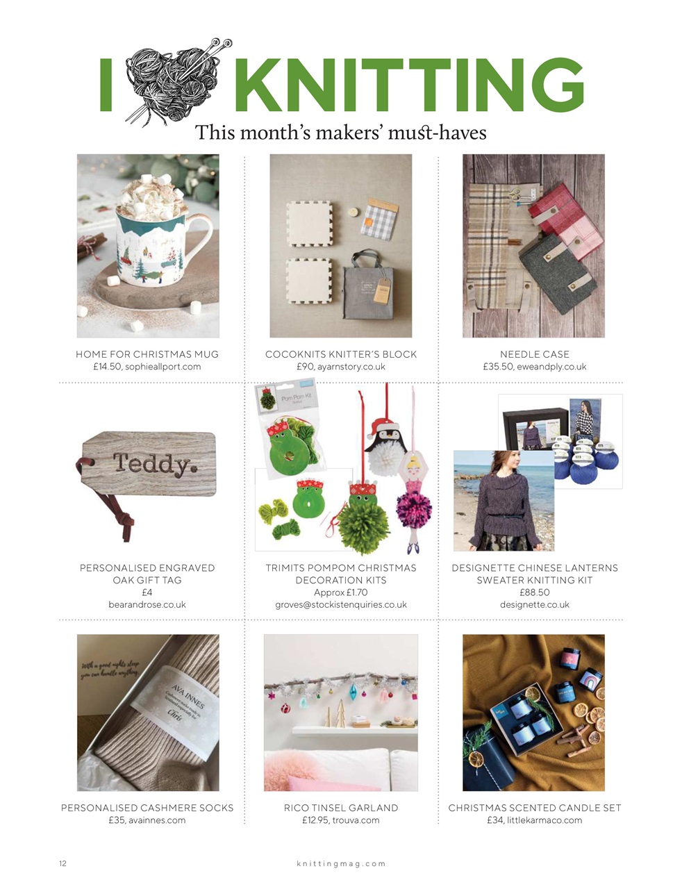 Knitting Preview Pages