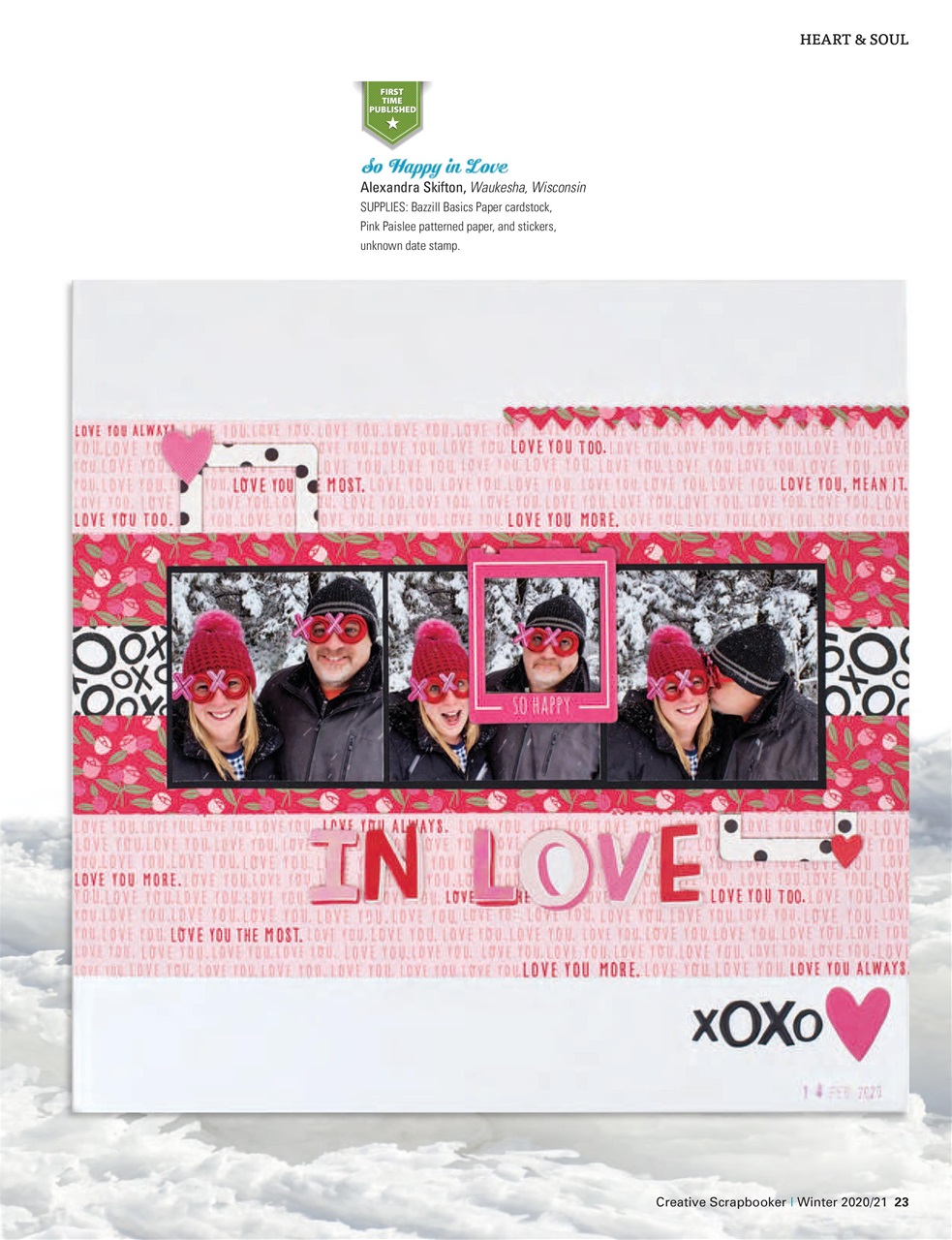 Creative Scrapbooker Preview Pages