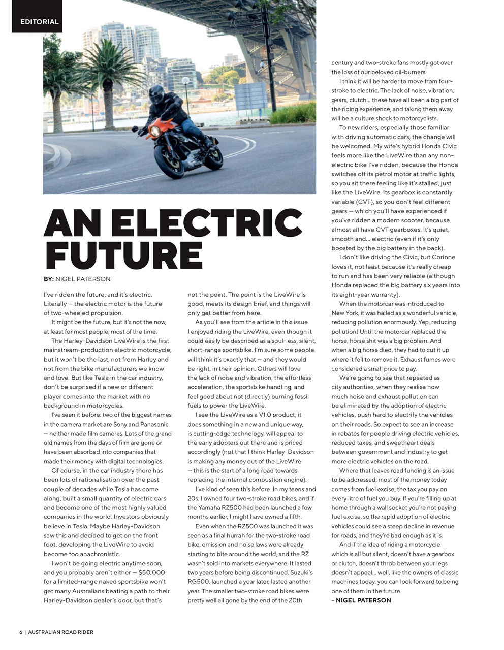 Australian Road Rider Preview Pages