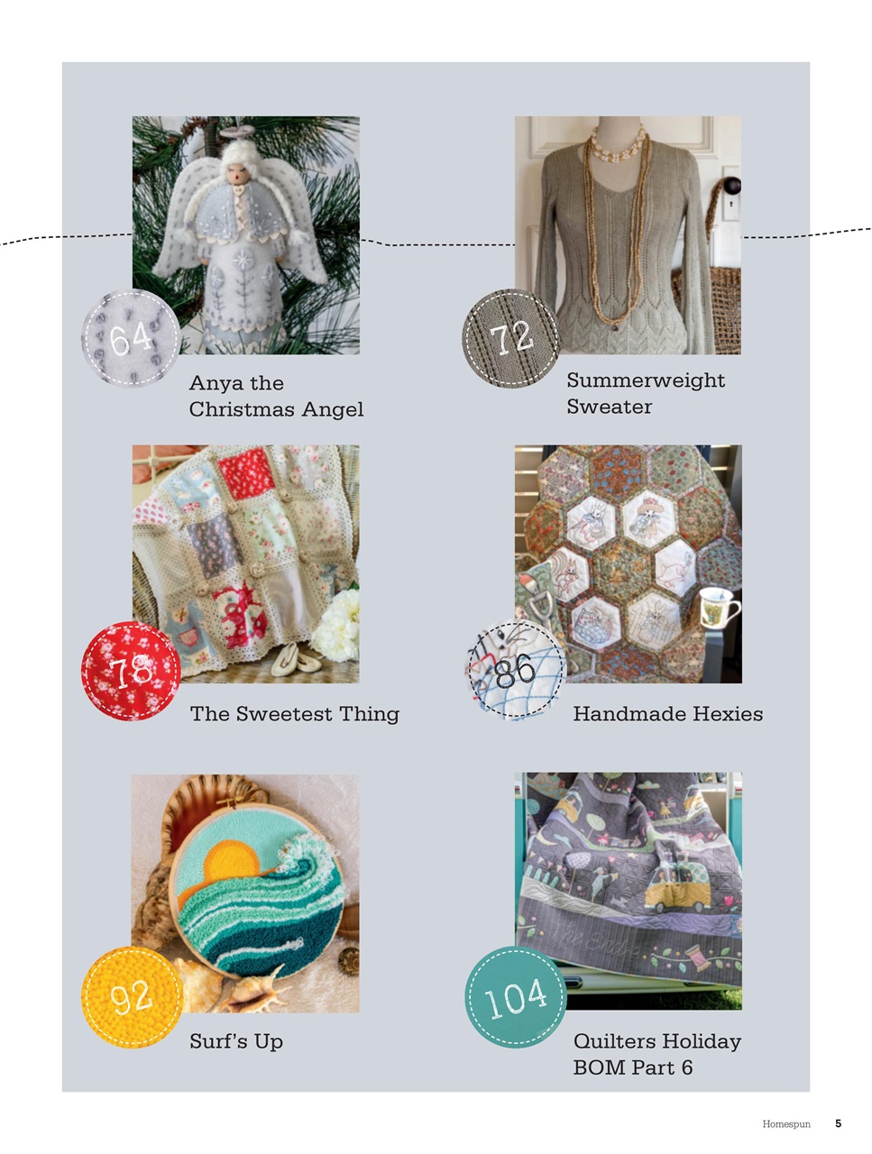 Homespun Preview Pages