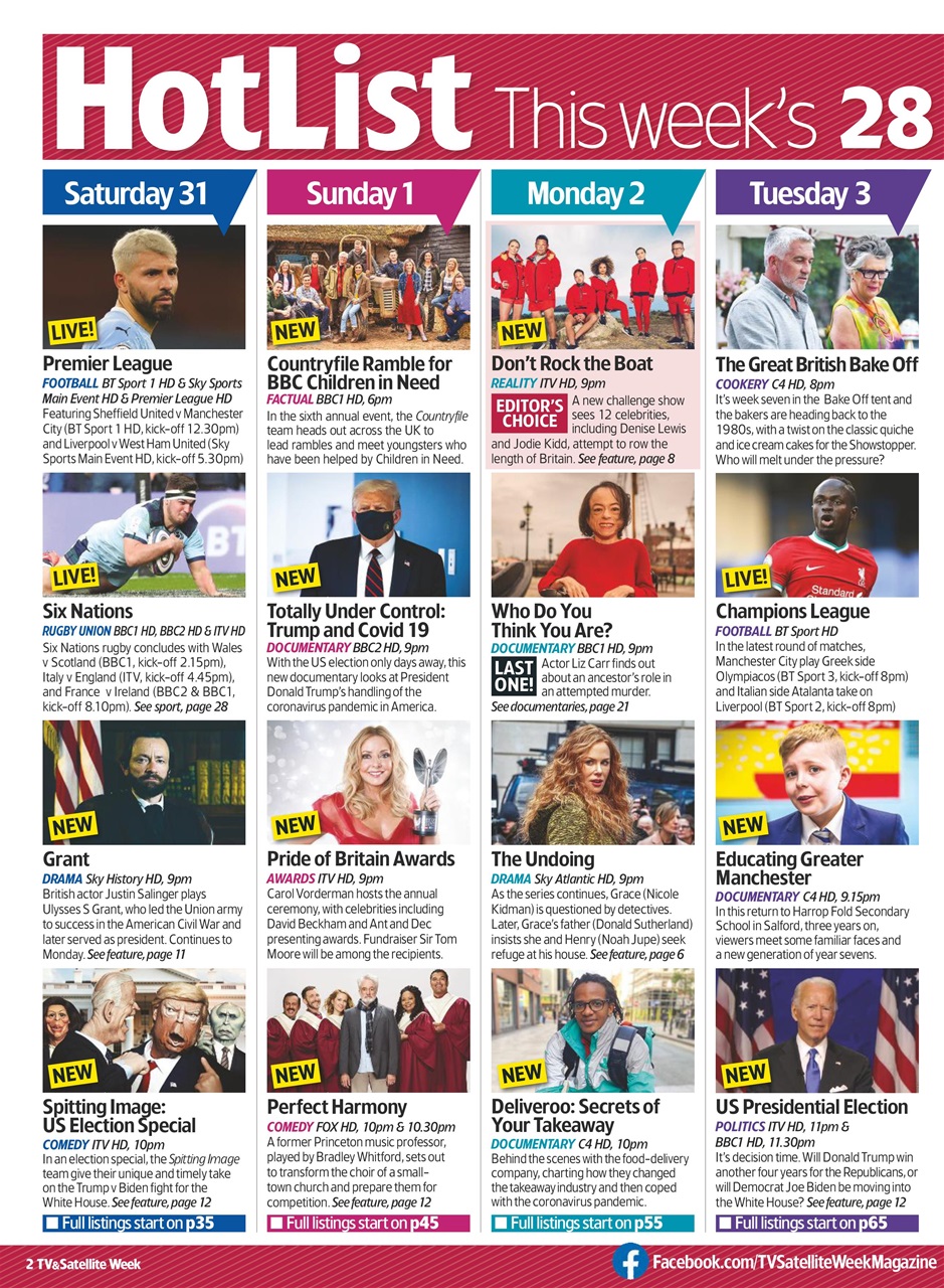 TV & Satellite Week Preview Pages