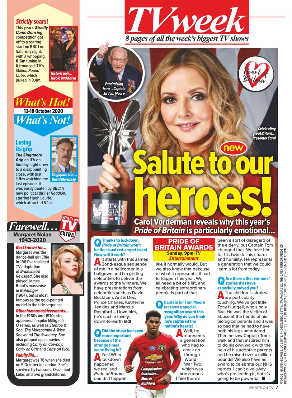 What's on TV Preview Pages