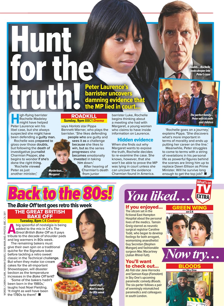 What's on TV Preview Pages