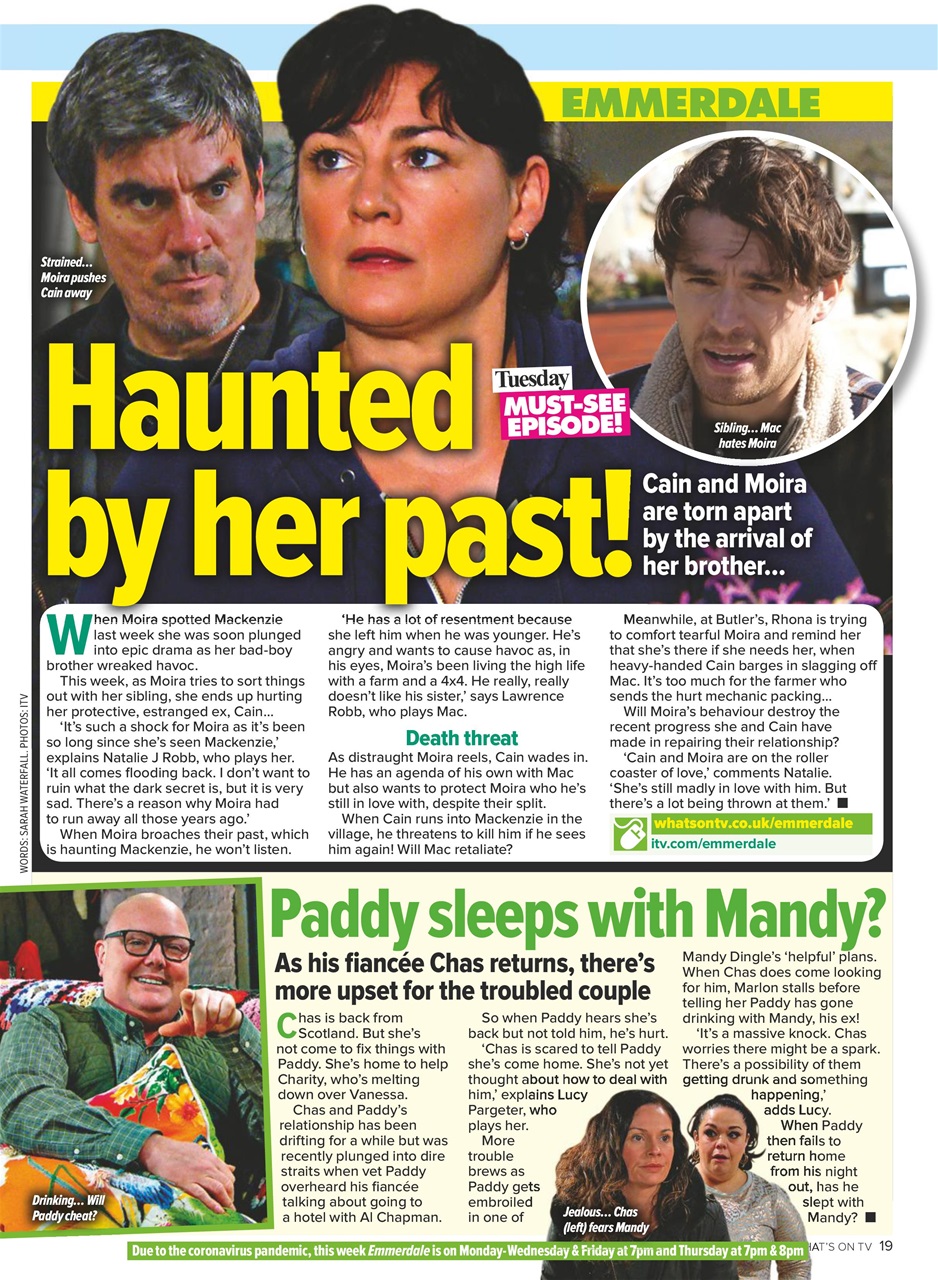 What's on TV Preview Pages