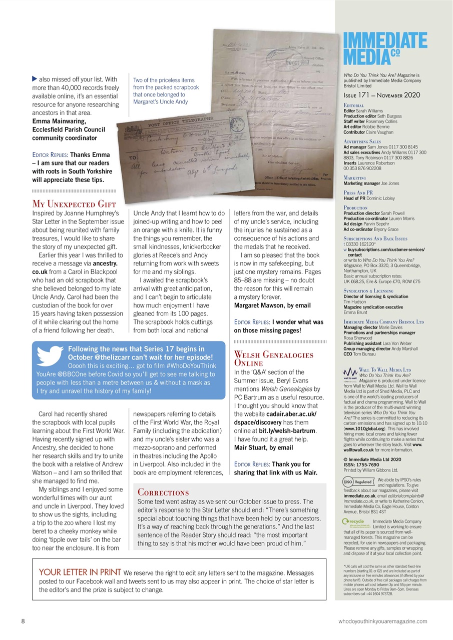 Who Do You Think You Are? Preview Pages