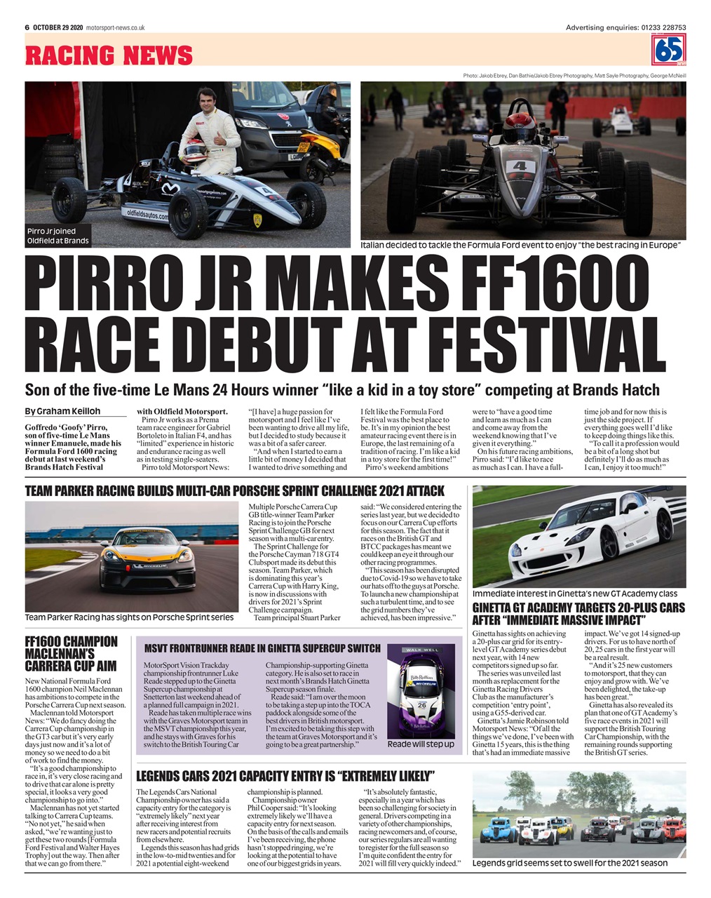 Motorsport News Preview Pages