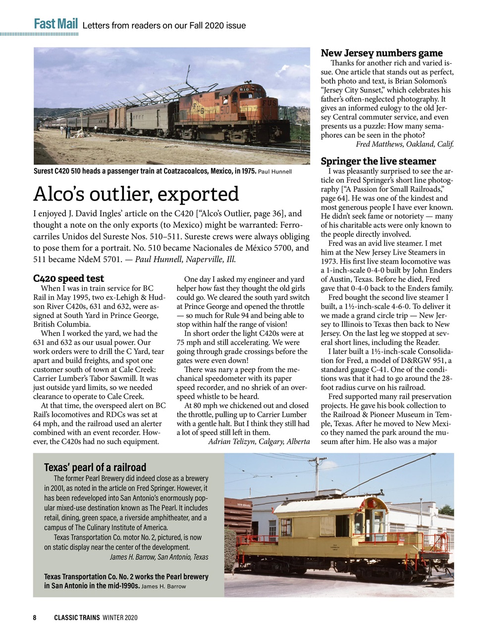 Classic Trains Preview Pages