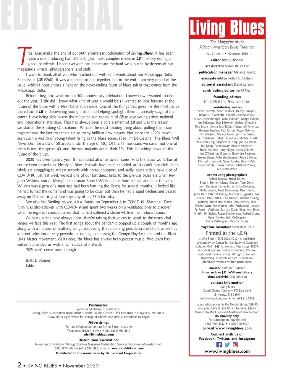 Living Blues Preview Pages