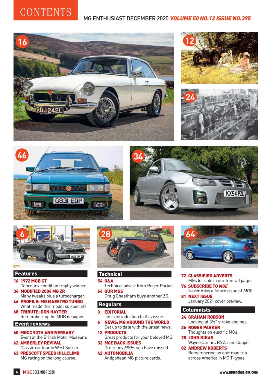 MG Enthusiast Preview Pages