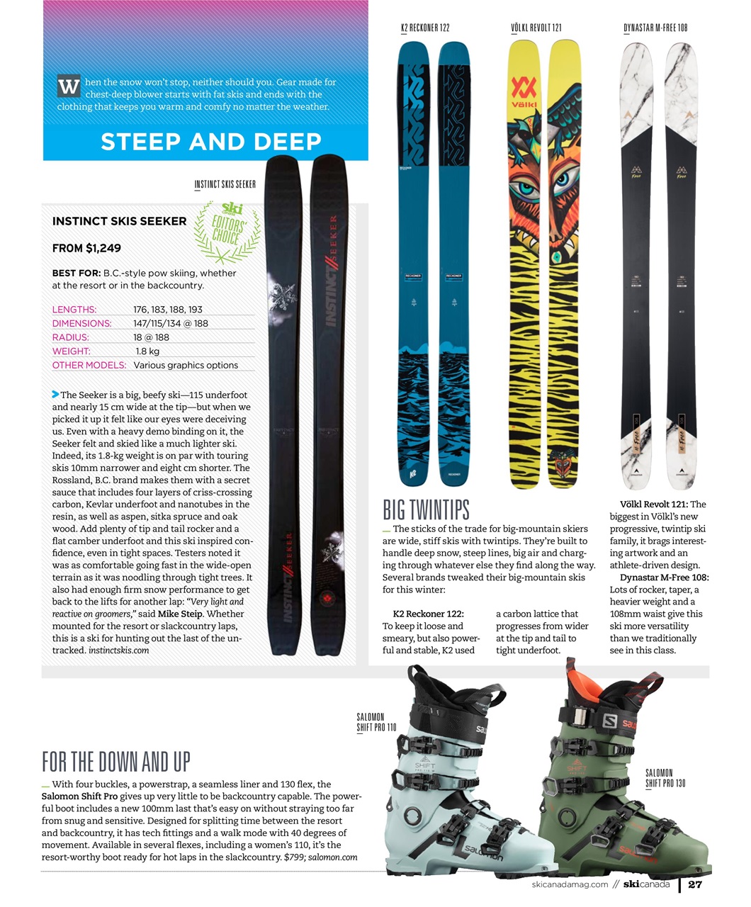 Ski Canada Preview Pages