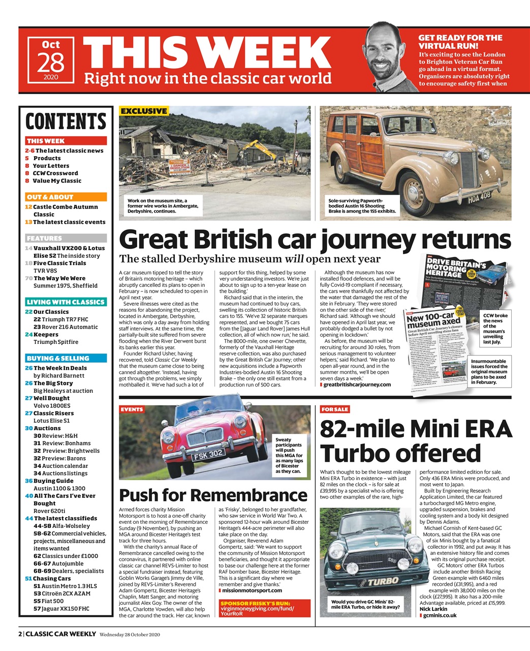 Classic Car Weekly Preview Pages