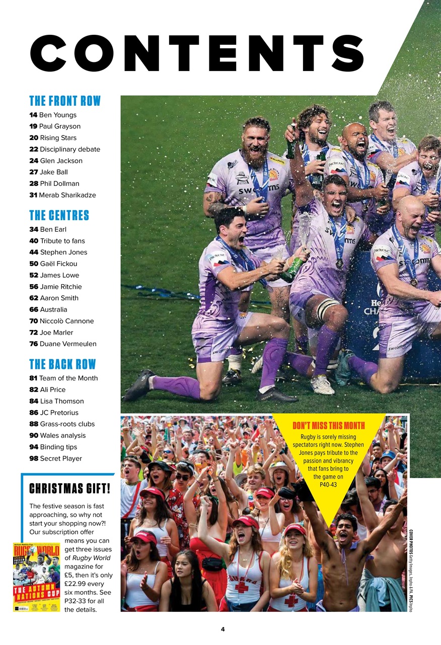 Rugby World Preview Pages