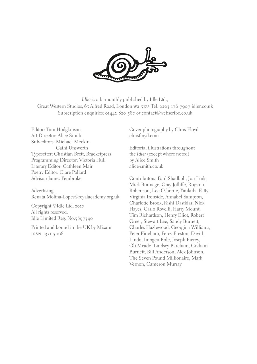 The Idler Magazine Preview Pages