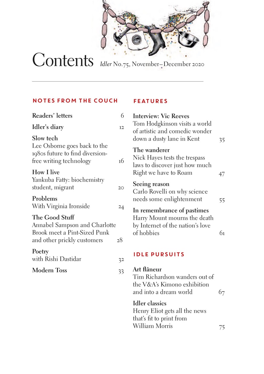 The Idler Magazine Preview Pages