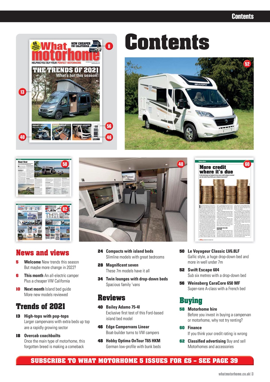 What Motorhome magazine Preview Pages
