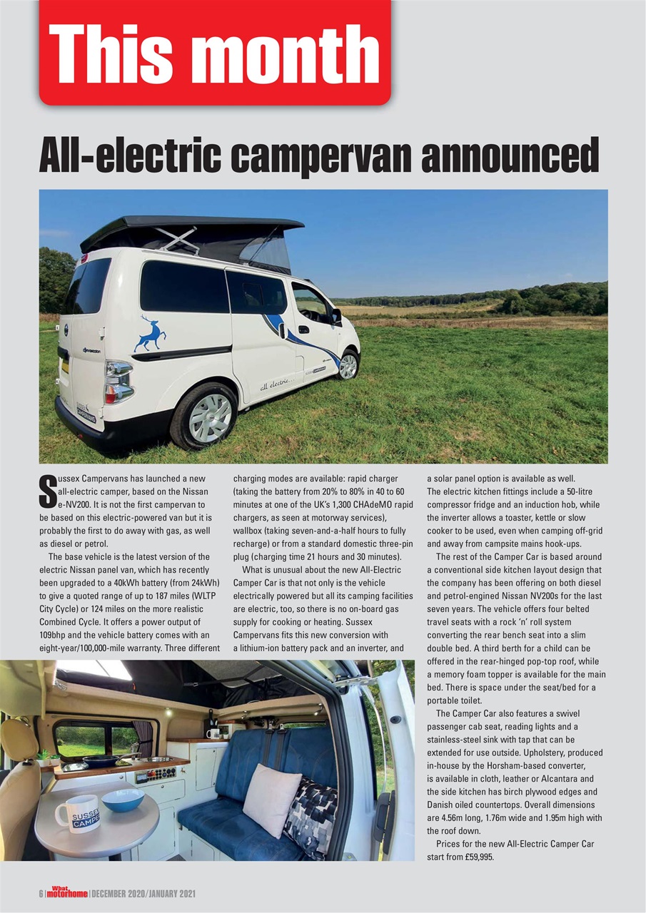 What Motorhome magazine Preview Pages